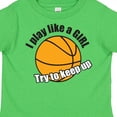 thumbnail image 4 of Inktastic I Play Like a Girl... Try to Keep Up Girls Toddler T-Shirt, 4 of 5