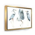 thumbnail image 3 of Designart 'Portrait Of Heron Birds II' Traditional Framed Canvas Wall Art Print, 3 of 5