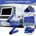 thumbnail image 4 of Harigal Computer Desk, Ergonomic, Vertical Computer Stand with Ventilation Holes, Blue, 4 of 6