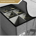 thumbnail image 3 of Sorbus Stemware Storage Cases Hard Shell, Wine Glass Storage Box Case with Dividers and Handle - Holds 12 Wine Glasses, 3 of 6