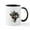 White/Black Inside, variant on CafePress - Watercolor Wolf Mountain Art Mugs - 11 oz Ceramic Mug - Novelty Coffee Tea Cup
