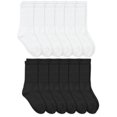 thumbnail image 4 of Top Flite Mens Socks, Sport Cushion Ribbed Cotton Athletic Crew Socks, 6 Pair, 4 of 4