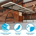 thumbnail image 6 of Lifetime 8 Foot Rectangle Nesting Folding Tables, Indoor/Outdoor Commercial Grade, Almond, Set of 4 (80707), 6 of 13