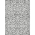 thumbnail image 2 of Addison Rugs Chantille Indoor/Outdoor Traditional Damask Gray Washable Rectangle Rug, 2'6" x 3'10", 2 of 6