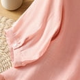 thumbnail image 2 of Vestidos Casuales Para Mujer, Blusas De Mujer De Moda Blusa de lino sintético con botones bordados y mangas 3/4 con cuello alto para mujer, 2 of 2