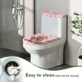 thumbnail image 4 of ZIATUBLE Sloth Toilet Tank Cover Set Strawberry Toilet Lid Cover Set Round 2 Piece Set with Toilet Lid Cover Machine Washable Seat Covers Fits Most Toilet Tanks and Lids Home Decor, 4 of 7