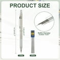 thumbnail image 2 of Lápiz mecánico Uxcell 0.3mm, soporte de lápiz mecánico de punta fina automática de metal con 5 recargas para dibujo, arte, bocetos y carpintería, plata, 2 of 6