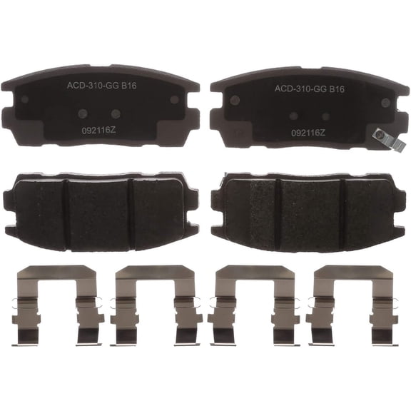 Disc Brake Pad Set Fits select: 2007-2017 CHEVROLET EQUINOX, 2010-2017 GMC TERRAIN