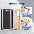 thumbnail image 3 of Suitable For Samsung Z Fold5 Mobile Phone Case Flip Pen Bag, Electroplated Case, 3 of 5