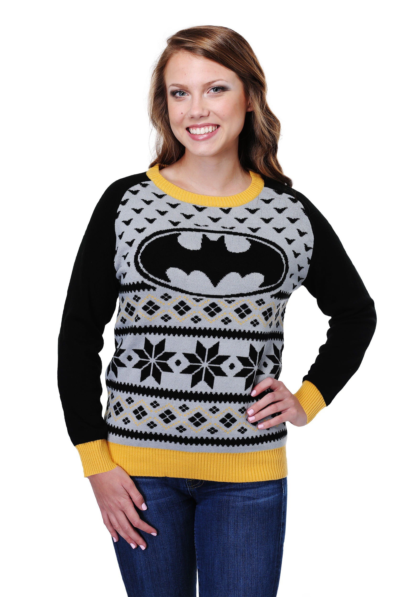 Batman sweater women's Clearance