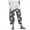 Dark Gray, variant on QTSHPN Casual Rompers for Women Fashion Solid Color Flax Elastic Long Pants Beach Leisure Trousers Summer Vacation Womens Pants Deep Grey XXL