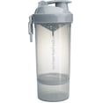 thumbnail image 1 of Smartshake O2GO ONE Botella Coctelera de Proteínas de Plástico 600 ml | 20 oz - Tapa roscada a prueba de fugas - Sin BPA - Unisex - Gris niebla, 1 of 5