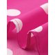thumbnail image 5 of INSPIRAR CHIC Blusa de Mujer con Lunares, Cuello Alto, Pliegues, Espalda con Abertura, Manga Corta con Volantes, Talla M, Rosa Fucsia, 5 of 6