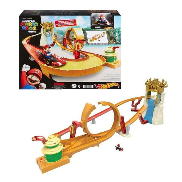Pista de Juguete Hot Wheels Mario Kart Carrera en la Selva