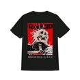 thumbnail image 1 of Men'S Vintage Band Graphic T-Shirt, Casual Crew Neck, 100% Cotton Knit Fabric, Slight Stretch, Regular Fit, Summer Short Sleeve Tee with Horror Dark Humor Design, Essential Y2K Anime-Inspired Gift, 1 of 5