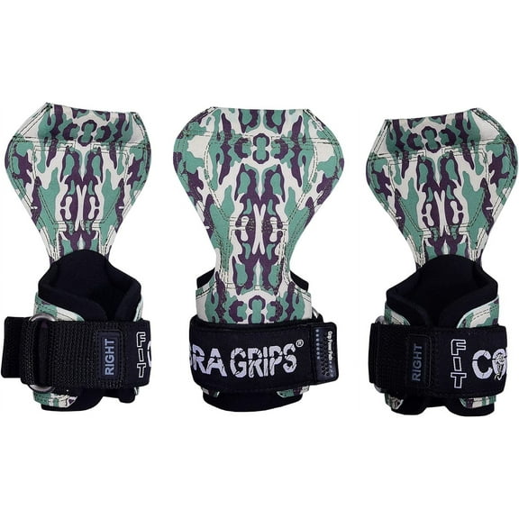 Fit Cobra Grips Weight Lifting Gloves Heavy Duty Straps Alternative Power Lifting Hooks for Deadlifts Adjustable Neoprene Padded Wrist Support Bodybuilding