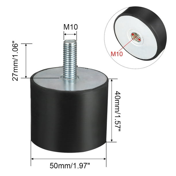 M10 Males femelles Anti Vibration Isolators Amortisseur 50mm x