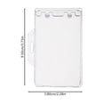 thumbnail image 2 of HONITANO 3Pack Access Card Protective Cover in Transparent Abs Material for Teachers Students Doctors Nurses Employees, 2 of 8