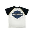 thumbnail image 2 of Harley-Davidson Little Boys' Racing Short Sleeve Raglan Colorblocked Tee (6/7), Harley Davidson, 2 of 2