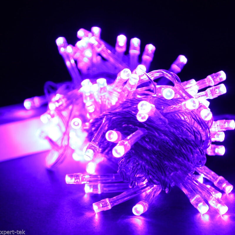 100 LED 10M Purple String Fairy Lights Christmas Wedding Garden Party