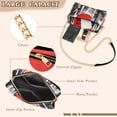 thumbnail image 3 of FORMRS Women Crossbody Purse with Chain Strap Vegan Leather Shoulder Handbag, Black Streets, 3 of 7