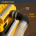 thumbnail image 4 of POWERTEC 1PK 4 inch 90 Degree Elbow - ABS Plastic Right Angle Dust Collector Connector,  70105, 4 of 9