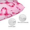 thumbnail image 3 of Balery Breast Cancer Ribbons Awareness Funda de Cojín Estampada, Regalos para Mujeres, Regalos de Amor para Ella, Regalos para Novia o Esposa, Funda de Almohada-20"x30", 3 of 6