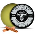 thumbnail image 1 of Bronmans Mantequilla para barba de sebo de res para hombres - 4 oz - Bálsamo hidratante para barba de sándalo con manteca de karité - Sebo profundamente hidratante para barba y piel, 1 of 5