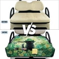 thumbnail image 6 of COEQINE Golf Cart Seat Protector with Fold Design & Carry Handle, Quilted Universal Fit 51.2x30.3 Inch for EZGO/Yamaha/Club Car 2-Seaters, 4 Pocket, St Patricks Day Black Cat Clover Green, 6 of 8