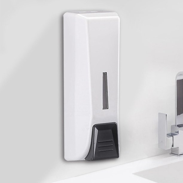Dispensador de Jabón Manual de Montaje en Pared, Dispensadores Simples de Loción Y Jabón, Dispensadores de de Baño para Casas de Huéspedes, Baño botella individual blanca BLESIY Dispensador de jabón