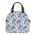 thumbnail image 3 of Hirioo Blue Paisley for Crossbody Lunch Box for Women Men with Adjustable Shoulder Strap for School, Work and Travel, 3 of 9