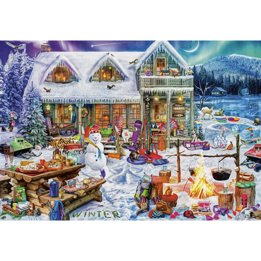 Jigsaw Puzzles for Adults 1000,Puzzles for Adults 1000 Pieces Puzzle Slavic Winterland Puzzle Educational Games Home Decoration Puzzle