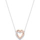 thumbnail image 3 of Colección de joyas de collar, acabados en oro rosa y rodio, cristal transparente TUNC Sencillez, 3 of 5