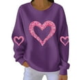 thumbnail image 2 of Vetsdori Womens Valentine Sweatshirts Pullover Shirts Valentine's Days Crew Neck, Holiday Sweatshirts for Women Winter, 2 of 4