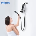 thumbnail image 6 of PHILIPS 3-Stage Shower Water Filter with NSF-Certified KDF Media, Reduces Chlorine,Heavy Metals & Impurities, Large Filtration Capacity, High Pressure, Easy to Install, Improves Skin & Hair, Black, 6 of 10