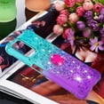 thumbnail image 7 of Phone Case for Redmi Note 10 4G,Case for Redmi Note 10S, Shiny Bling Quicksand Effect TPU Bumper Case with Four Corners Protection Cover for Redmi Note 10 4G/Redmi Note 10S, Blue Purple, 7 of 7