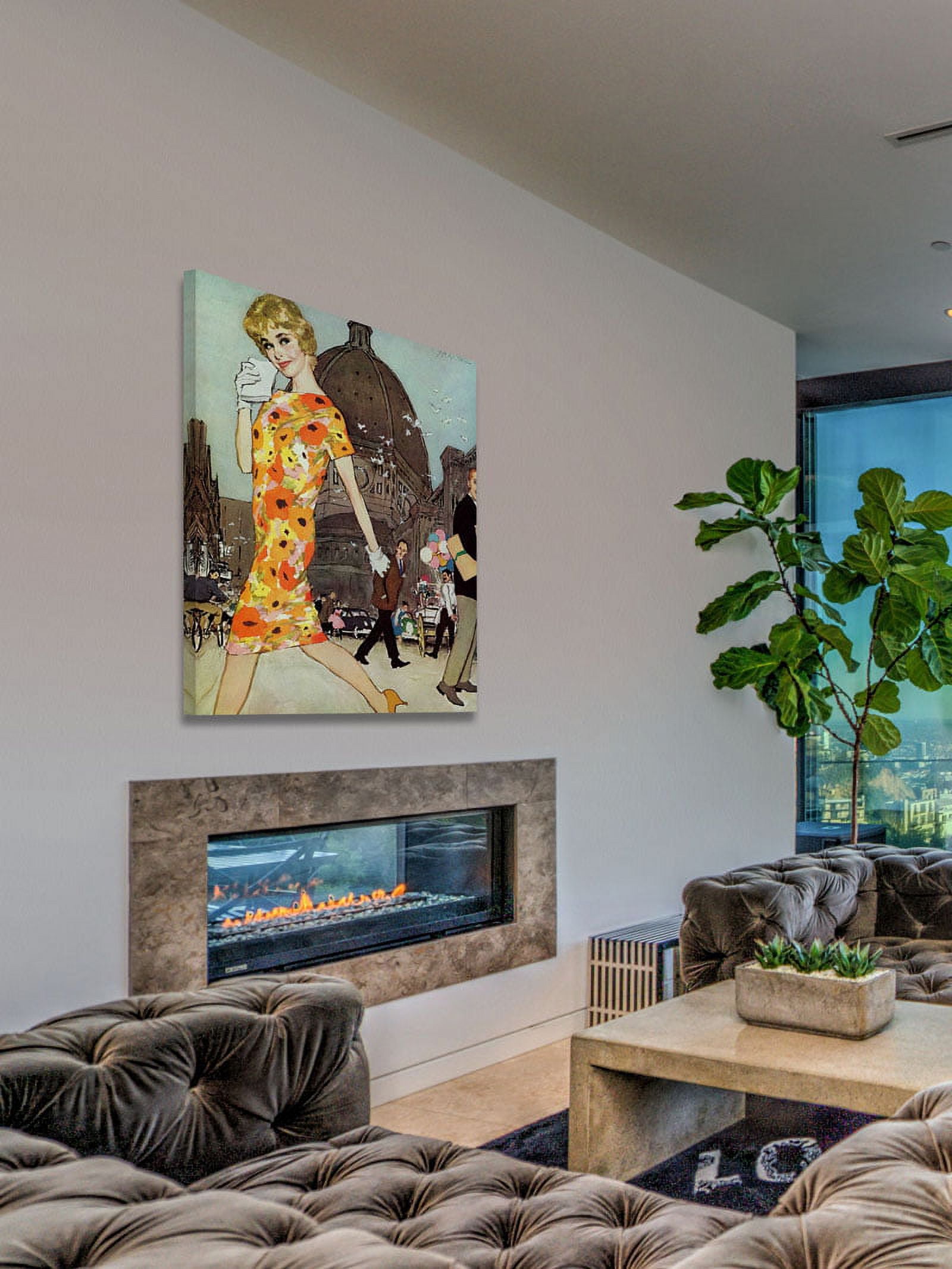 Marmont Hill "The Stranded Blonde" by Joe de Mers Painting Print on Canvas