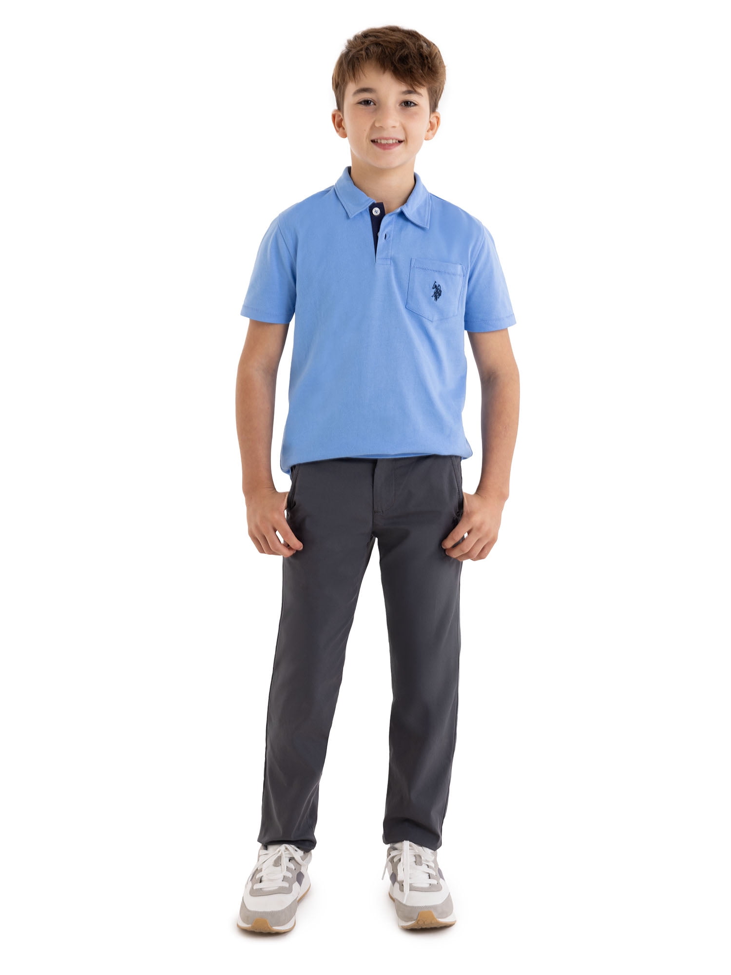 U.S. Polo Assn. Boys Play-Formance Pant with Stretch, Sizes 4-18