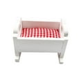 thumbnail image 4 of Miniature Dollhouse Cradles 1 12 Scale Cradle Bed Display Life Scene Party Game, 4 of 8