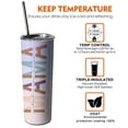 thumbnail image 4 of Mama Leopard 20 Oz Skinny Tumbler with Lid and Straw - Insulated Water Bottle- Insulated Travel Coffee Mug, 4 of 7