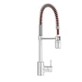thumbnail image 2 of DANZE DH451188CR The Foodie Caliente 1H Pre-Rinse Pull-Down Kitchen Faucet 1.75gpm Chrome w/Red Hose, 2 of 5