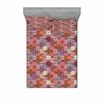 thumbnail image 2 of Colorful Bedding Set with Sheet & Covers, Various Skewed Square Nomadic Rug Looking Seamless Pattern, Printed Bedroom Decor 2 Shams, 4 Sizes, Multicolor, by Ambesonne, 2 of 3