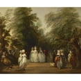 thumbnail image 3 of Thomas Gainsborough 14x12 Black Modern Framed Museum Art Print Titled - The Mall in St. James's Park (1783), 3 of 5