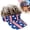 B, variant on Party Supplies,Patriotic Sun Visor Hat American Flag 4th Of July Novelty Baseball Cap Adjustable Funny Wig Visor For Men Women Independence Day USA Flag Star Stripe