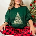 thumbnail image 2 of Watercolor Christmas Tree Sparkle -  Women's Sweatshirt, 2 of 12