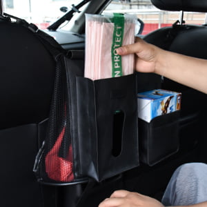 Car Purse Handbag Holder, Pu Leather Car Seat Organizer Bag, Seat