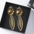 thumbnail image 3 of Crocodile star Vintage Copper-Colored Lace Bookmarks: Stainless Steel Reading Accessories for Book Lovers - Set of Two, 3 of 5