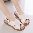 thumbnail image 4 of Godom Sandals for Girls Casual Adjustable Double Buckle Flat Sandal Slide for Toddler Little Big Kid, 4 of 7
