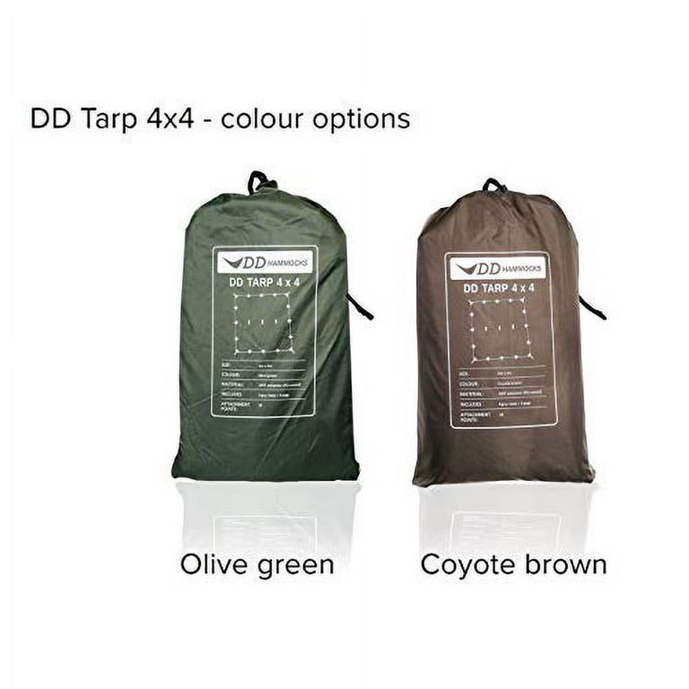 【メーカー包装済】 DD Hammocks - DD Tarp 4x4 - Coyote Brown (13ft x 13ft) - 100 テント・タープ