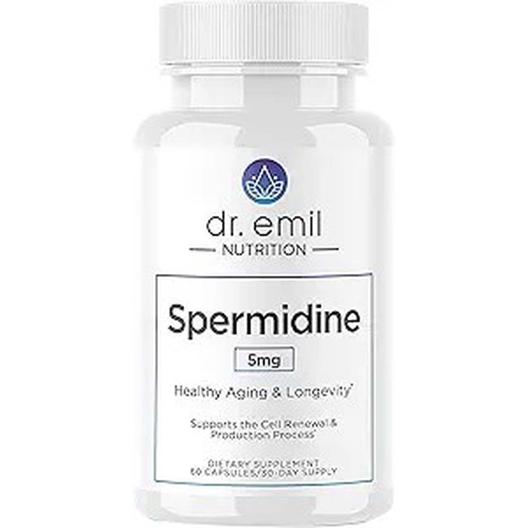 DR. EMIL NUTRITION Spermidine 5mg, 60 Count, 30 Servings